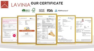 Cintres en <span class=keywords><strong>bois</strong></span> personnalisés Lavinia avec logo, <span class=keywords><strong>installation</strong></span> facile pour sacs et extensions capillaires, présentoir élégant, qualité supérieure, <span class=keywords><strong>prix</strong></span> de gros - Product Image 4