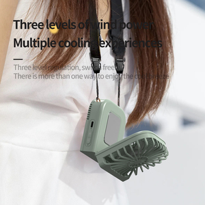 Với một quạt gắn cổ có thể gập lại 3600mAh Quạt làm mát có thể sạc lại này là một mặt Hàng quà tặng có quạt nhỏ cầm tay - Product Image 2