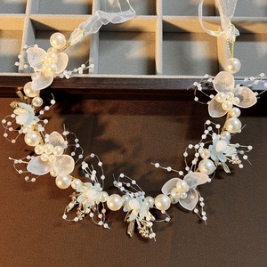 ที่คาดผมเจ้าสาวประดับมุกดอกไม้สุดหรูสวยงาม Rosa <span class=keywords><strong>BESSIE</strong></span> อุปกรณ์ตกแต่งผมสำหรับงานแต่งงานงานเลี้ยงครบรอบแบบมัลติฟังก์ชัน-ขายส่ง - Product Image 2