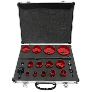 Fast Cut Clean Smooth Precise Holes Durable High Speed Steel HSS General Purpose 19 - 83mm Set Bi-Metal Hole Saw Kit with Case