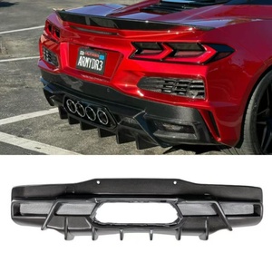 Diffuseur arrière en fibre de carbone sèche pour Chevrolet <span class=keywords><strong>Corvette</strong></span> C8 Z06 ZR1, kit carrosserie pour pare-chocs arrière - Product Image 1