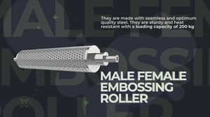 Ready to Ship Polished Aluminum Alloy <b>Metal</b> Embossing <b>Roller</b> with Leather Cut Processing Service Available - Product Image 5