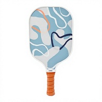 Raquette de pickleball tendance en fibre de verre alvéolée, surface durable, 230g, 13mm d'épaisseur, pour le divertissement