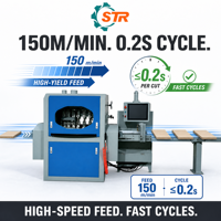 STR MP-60 Machine de découpe de bois de précision à grande vitesse Scie à coupe croisée optimale pour l'optimisation de la CNC de l'industrie du bois