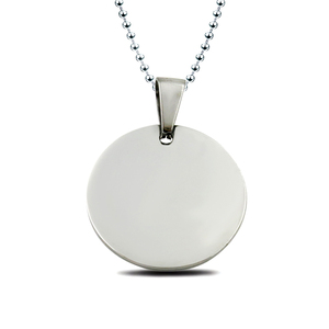 Tùy Chỉnh Bất Kỳ Hình Dạng Và Kích Thước Hai Mặt Trống Mặt Dây Chuyền Được Sử Dụng Để In Tên Vật Nuôi Hoặc Nội Dung Thẻ Con Chó Bằng Thép Không Gỉ - Product Image 2