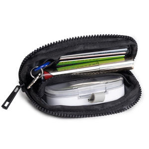 Portefeuille de poignet mini personnalisé en usine, pochette portable en nylon, porte-cartes de crédit, mini portefeuille à fermeture éclair - Product Image 4