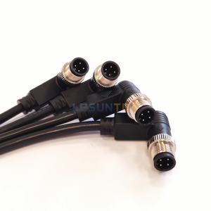 แผงหน้าแปลนเซ็นเซอร์ M12 4ขาข้อต่อแบบมีเกลียวเชื่อม5PIN ตัวผู้และตัวเมียสำหรับ8Pin - Product Image 1