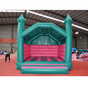 Château gonflable vert commercial pour enfants, certifié EN, pour <span class=keywords><strong>location</strong></span> événementielle, support OEM - Product Image 1