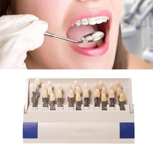 Modèle de <span class=keywords><strong>dent</strong></span> 29 couleurs pour matériel dentaire Source d'alimentation manuelle Produits de blanchiment des dents Dispositif de beauté Plaque colorimétrique - Product Image 2