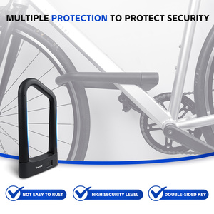 Tonyon Fingerprint Bike <span class=keywords><strong>U</strong></span> Shape Bicycle Heavy Duty D Lock <span class=keywords><strong>Antivol</strong></span> Security Smart <span class=keywords><strong>U</strong></span> Lock Accessoires pour E Bike, Moto - Product Image 5