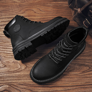 Bottines rétro <span class=keywords><strong>de</strong></span> marque <span class=keywords><strong>de</strong></span> créateur pour homme, style britannique, couleur marron, grandes <span class=keywords><strong>bottes</strong></span> jaunes, <span class=keywords><strong>bottes</strong></span> <span class=keywords><strong>de</strong></span> sécurité - Product Image 3