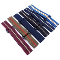 Fabricants de bracelets de montre en Nylon à crochet et boucle réglables, en tissu de remplacement, 18mm, 20mm, 22mm