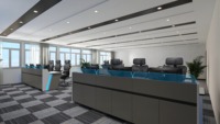 Kesino console ergonomique moderne de salle d'expédition console centrale de commande d'urgence à lumière LED