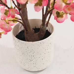 Tùy Chỉnh Nhà Máy Nhân Tạo <span class=keywords><strong>Mini</strong></span> Màu Hồng Hoa Anh Đào Bonsai Cây Giả Nhựa Trang Trí Cây - Product Image 5