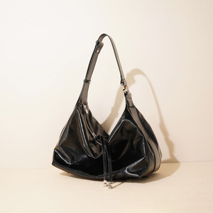 Sac Hobo de Luxe en Cuir de Vachette Pleine Fleur Brillant de Qualité Supérieure pour Femme, Sac à Bandoulière Minimaliste, Fourre-tout Tendance, Sac à Main Féminin - Product Image 3