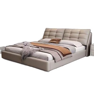 <span class=keywords><strong>Lit</strong></span> Double King Size Rembourré en Bois de Luxe Moderne avec Tiroirs et Matelas Intégré – Collection Chambre à Coucher - Product Image 4