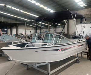 Mer utilisée rigide king fond en V profond 16ft console centrale <span class=keywords><strong>aluminium</strong></span> jon cuddy cabine <span class=keywords><strong>barge</strong></span> puissance bateau à passagers croiseur péniche de débarquement - Product Image 3