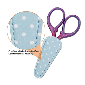 Ciseaux à broder en acier inoxydable à revêtement arc-en-ciel personnalisé, à bords lisses et pointe acérée, durables pour la couture et l'artisanat - Product Image 3