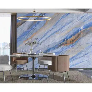 Polished marble look slabs cladding wall panels tile sintered stone big porcelain slab