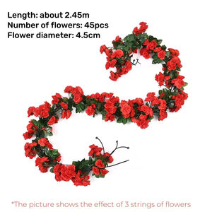 Guirnaldas de Flores Artificiales al por Mayor para Decoración de Bodas, Fondo de Pared para Bodas, Decoración del Hogar - Product Image 4