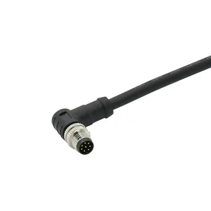 M8 Connector A Code Male Female 3 4 5 6 8 Pin Cable M8 IP67 Waterproof Sensor Circular Connector Cable
