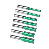 Fresa para madera de 8 mm con vástago, brocas rectas para carpintería con cuchillas de carburo de tungsteno, herramientas CNC para carpintería