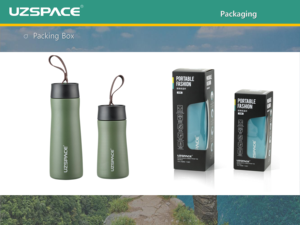 Thermos à eau isolé sous vide de 480ml en acier inoxydable pour hommes, flacon de voyage d'affaires en acier inoxydable 304 - Product Image 6