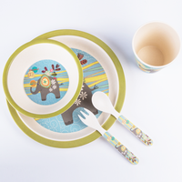 Ensemble de table à manger biodégradable personnalisable en gros, nouveau produit de haute qualité