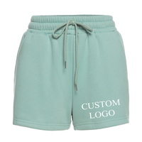 Vêtements d'été Femmes Blank Drawstring Sweat Shorts Cotton Fleece Walking Girls Loose Shorts