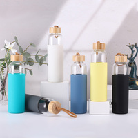 Gobelets sportifs portables en verre, sans BPA, lavables au lave-vaisselle, couleurs personnalisables, pour usage domestique et cadeaux d'affaires