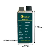Batterie lithium-ion à semi-conducteurs 26AH 3.5V, haute capacité de charge 5C, longue durée de vie industrielle, batterie MG 3.5V