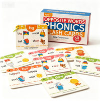 Jeu de cartes éducatives personnalisées 30 pièces, imprimées en quatre couleurs, pour l'école, cartes d'apprentissage cognitif des mathématiques pour enfants