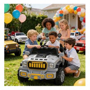 Coche Eléctrico Infantil con Motor 390, Batería 12V7Ah, Panel Bluetooth, Doble Puerta, Sensor de Movimiento, USB, Música y Luces Intermitentes - Product Image 4