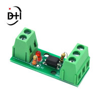 Módulo de Aislamiento Fotoeléctrico de 1 Canal PC817 EL817 3V-5V 12V 24V con Soporte para Riel, para PLC y Placa de Control de Motor