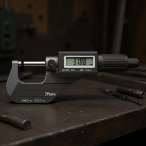 Ttake Digital <b>Micrometer</b> 0-25mm 0.001mm Precision Measurement Tool - Product Image 3