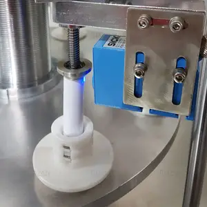 Máquina de enchimento de tubo macio ultrassônico, semi automático de pasta de dente