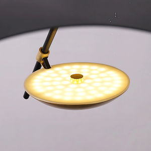 Lampadario Moderno Minimalista Nero e Oro, Lampada a Sospensione LED a Forma di Disco Volante, Lampada <span class=keywords><strong>da</strong></span> Soffitto di <span class=keywords><strong>Design</strong></span> per Soggiorno e Sala <span class=keywords><strong>da</strong></span> Pranzo - Product Image 6