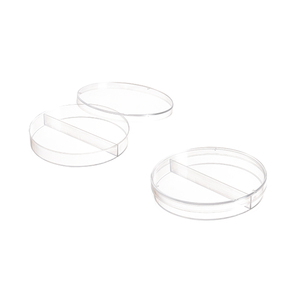 Prato da cultura plástica descartável do tecido, 9cm prato petri dish dois/três compartimentos esterilizados da cultura da célula prato - Product Image 1