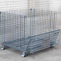 Cage de stockage pliable en acier galvanisé, best-seller, pour le tri des marchandises dans les supermarchés et les centres de distribution