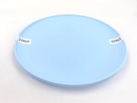 Lot de 2 couverts de vaisselle en plastique, assiette ronde durable, style européen, pour la maison, le camping, fabriqué à partir de paille de blé PP