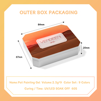 Vendeeni Soldes Chauds 9 Couleurs Collection Automne Hiver Vernis Gel Pat Pat Boîte Offert TPO HEMA OEM Effet 5EN1 Vernis Gel Ongles Pat Ombre
