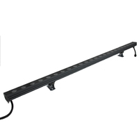 Projecteur mural LED RGBW linéaire en aluminium moulé, étanche IP67, 24V, avec contrôle DMX512, angle de faisceau 10-120° pour extérieur