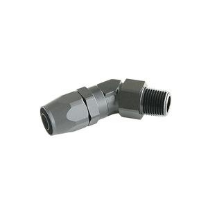 Raccord réducteur Haofa AN6-1/8 NPT 45 degrés en métal forgé pour tuyau de refroidissement d'huile - Product Image 1