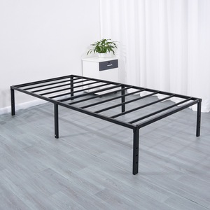 2026 Cross-Border for Modern <strong>Adjustable</strong> Storage <strong>Single</strong> Iron Frame <strong>Bed</strong> 1.8 Hollow Box Packaging Metal Steel Bedroom - Product Image 1
