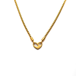 Collana in Acciaio al Titanio Placcato Oro 18K con Design a Cuore Traforato e Lettera Incisa 'I Am Worthy', Stile Hip Hop, Antiossidante - Product Image 6