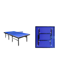 Vente en gros de table de ping-pong d'intérieur pliable professionnel équipement de fitness à domicile pour le sport ensemble de tennis de table à vendre
