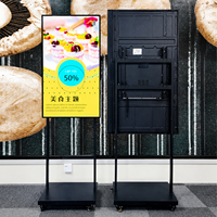 BENSHI 43 50 55 65 Inch Layar LCD Digital Indoor Kecerahan Tinggi 700 1200 Nits untuk Jendela, Monitor Signage, Papan Iklan Digital