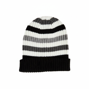 Bonnets chauds de qualité supérieure bonnets en laine doublés d'hiver personnalisés bonnet tricoté respirant pour hommes - Product Image 1