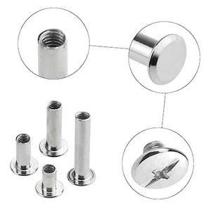TOBO Livraison rapide Rivets en laiton Rivets semi-tubulaires à tête plate <span class=keywords><strong>pour</strong></span> la fixation des poignées de <span class=keywords><strong>couteau</strong></span> - Product Image 3