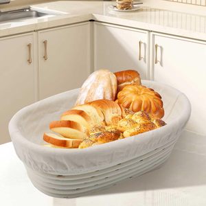 High Quality Natural Rattan Handmade Eco-Friendly Dishwasher Safe Oven Safe <b>Baking</b> Basket Custom Logo for Bread Proofing Flour - Product Image 6